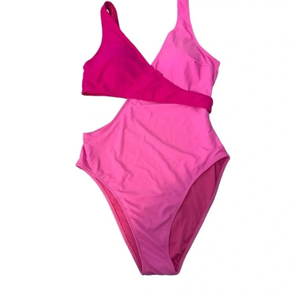 NWOT Blooming Jelly Womens One Piece Cutout Swimsuits Sexy High Cut Bathing Suit - Picture 2 of 3